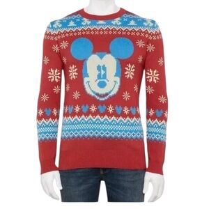 Disney let’s celebrate men’s holiday sweater